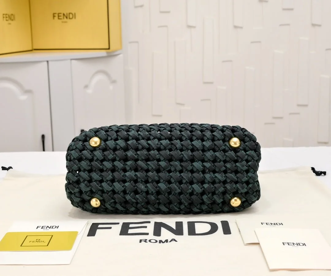 FENDI peekaboo knit Classic handbag 0363 Size: 23*7*18cm - LITELUX