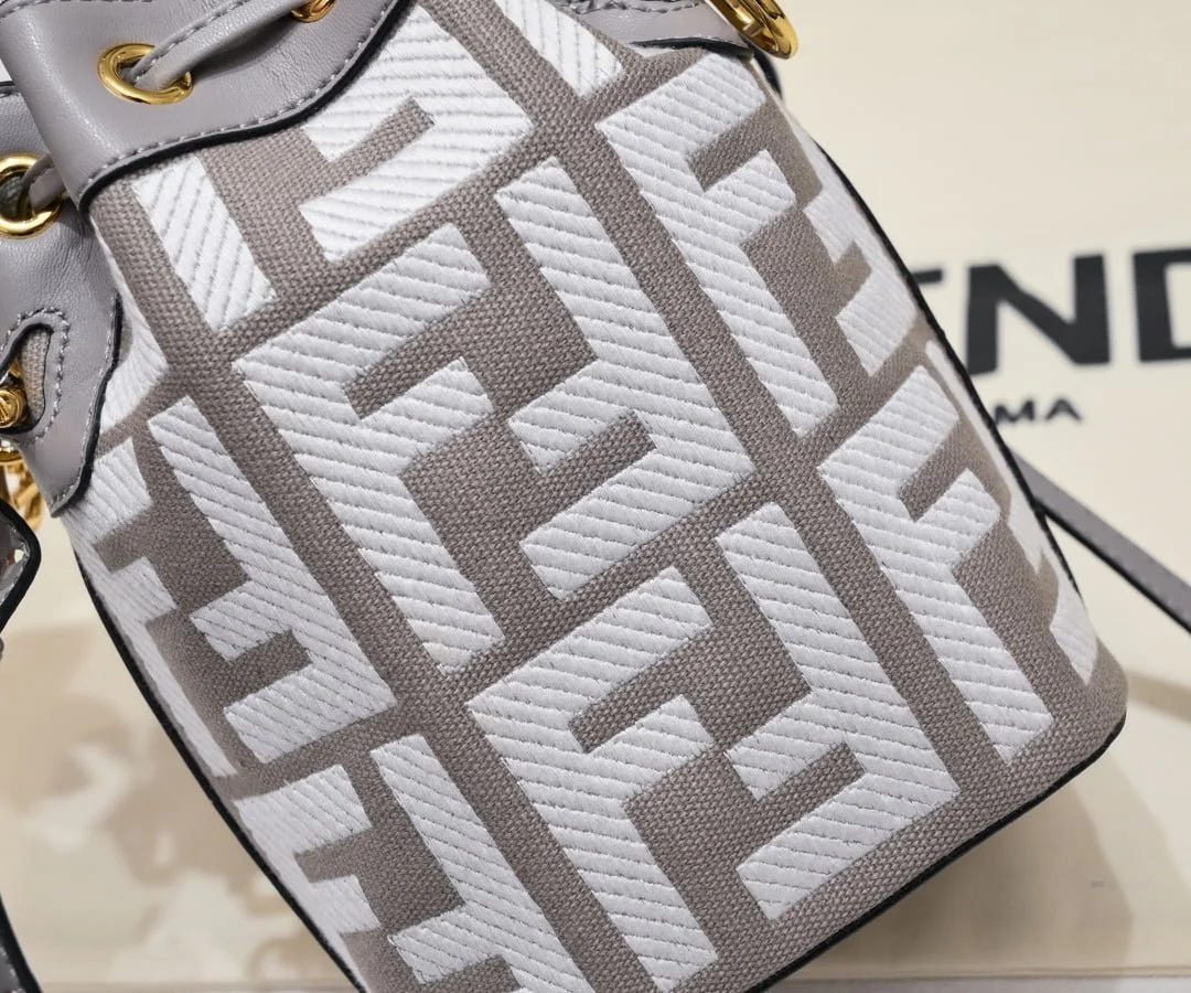 FENDI mini bucket bag 0189 Grey - LITELUX