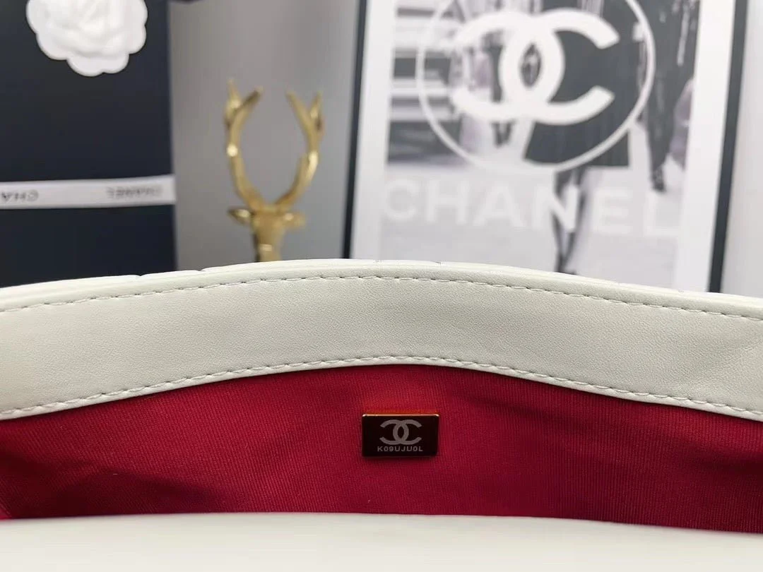 Chanel 2023 new CF White gold bag size: 21*13cm - LITELUX