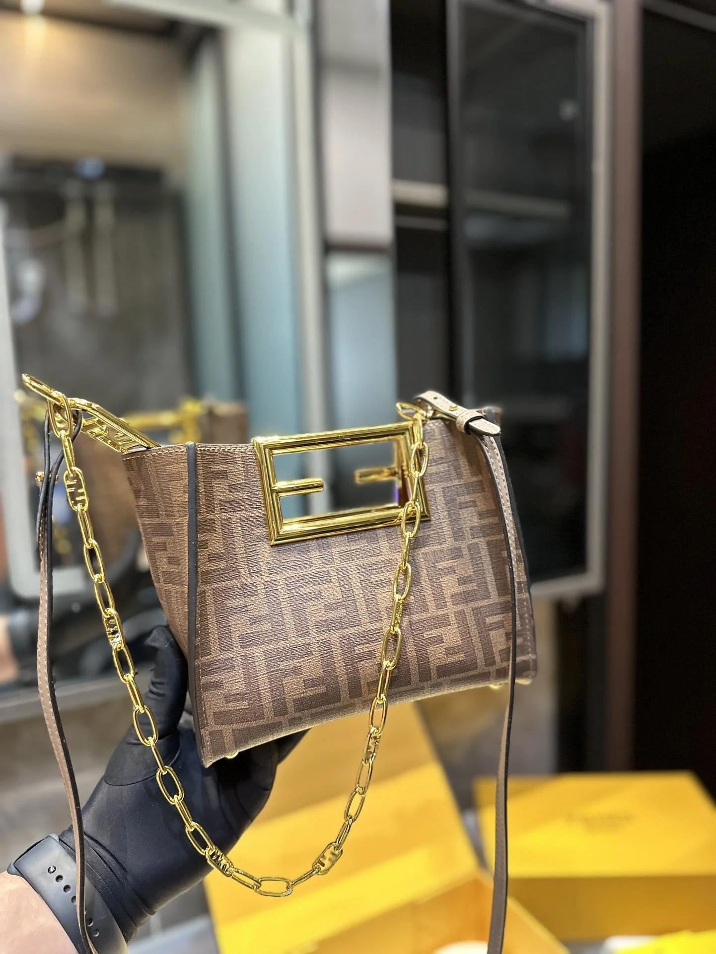 Fendi way Double F-buckle size: 20*9*17cm - LITELUX