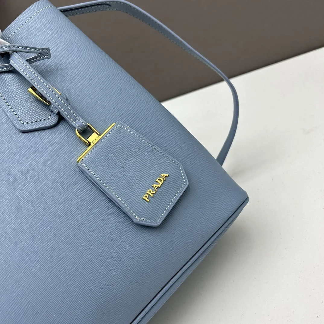 Prada Cross cut cowhide shoulder bag blue 2756# size: 34*26*16cm - LITELUX
