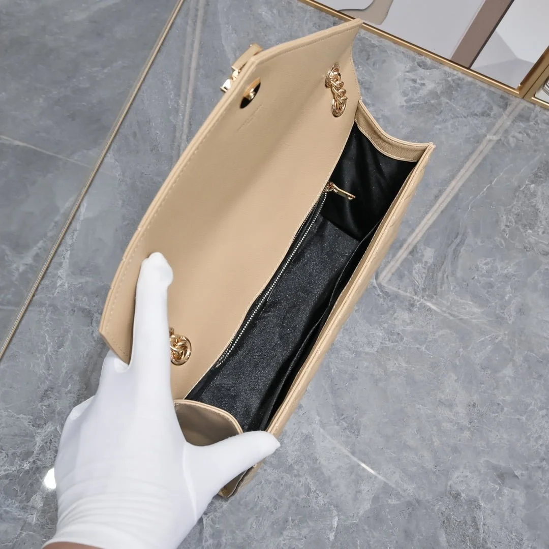 YSL SAINT LAURENT SLP shoulder crossbody bag with gold hardware A1602 size: 31*20*8cm - LITELUX