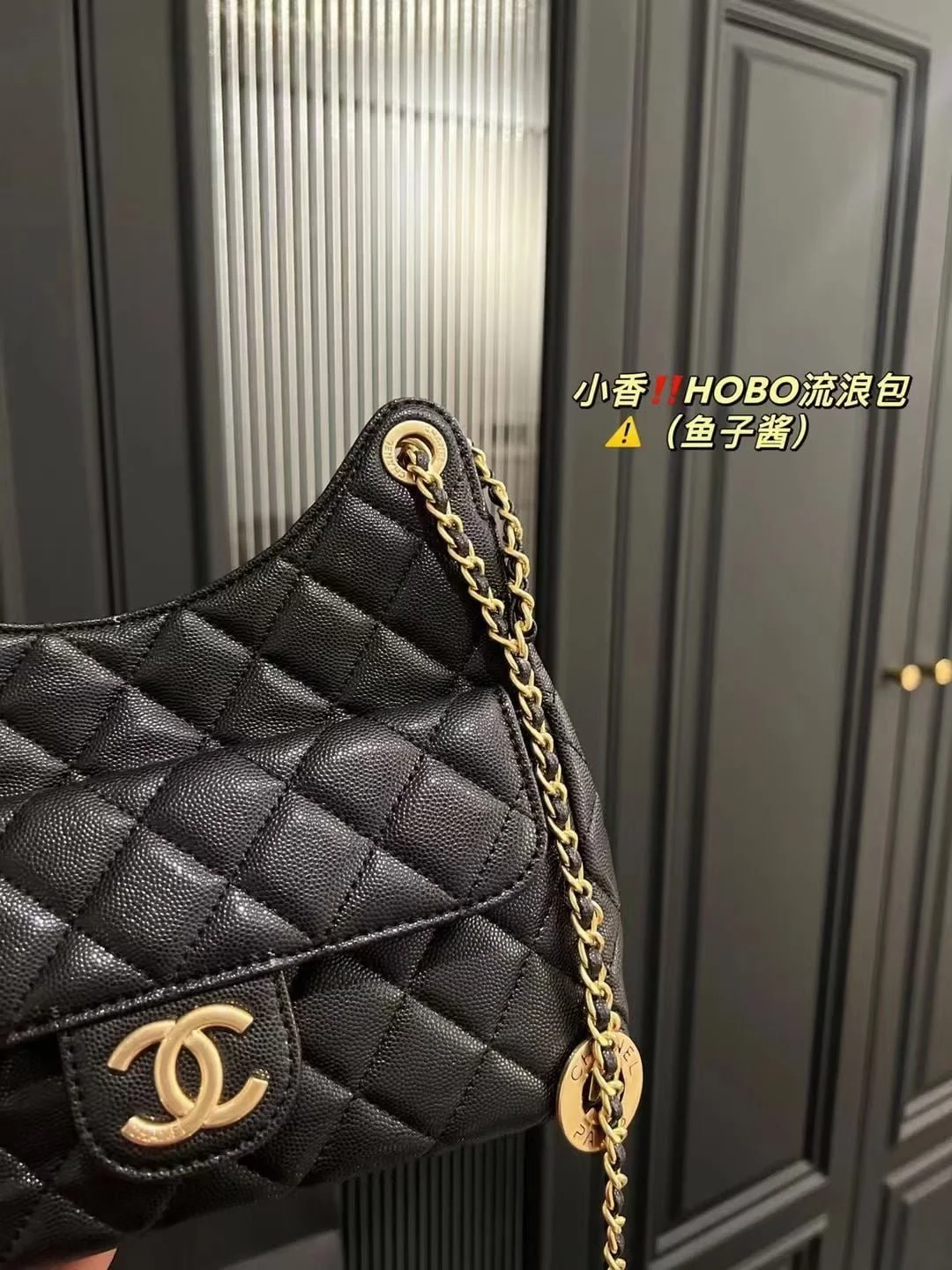 Chanel HOBO bag caviar 3690 size: 22*20cm - LITELUX