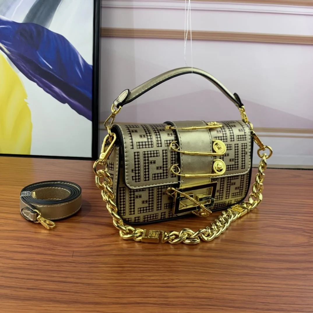 FENDI Fendace La Medusa Mini baguette bag Size: 20*13*5CM - LITELUX