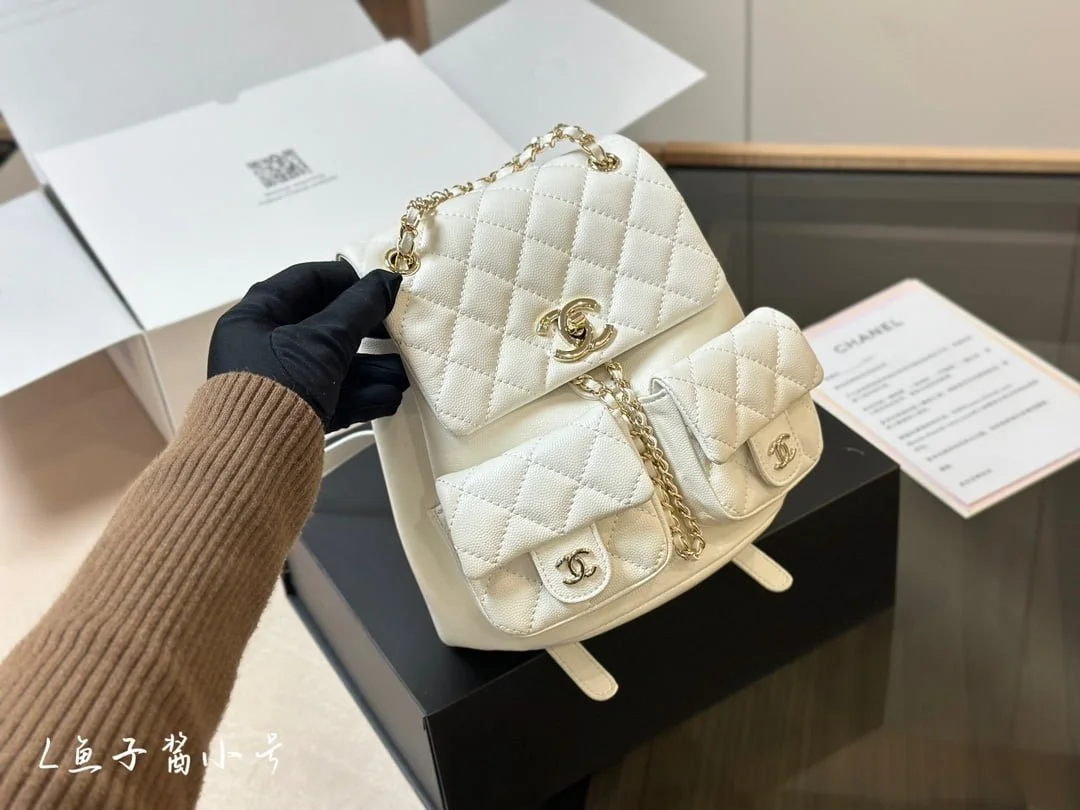 CHANEL Gabrielle caviar The homeless backpack 4 colors size: 20*20cm - LITELUX