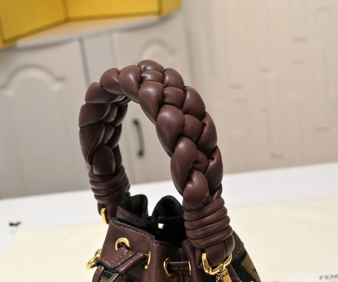 FENDI mini bucket bag 0189 Brown - LITELUX
