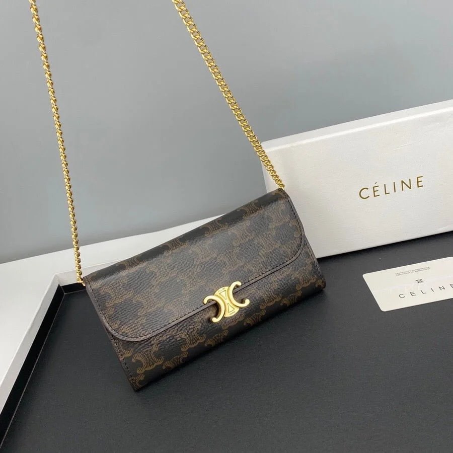 CELINE Presbyopia pattern black Chain bag 621663 Size:19*10.5*3.5cm - LITELUX