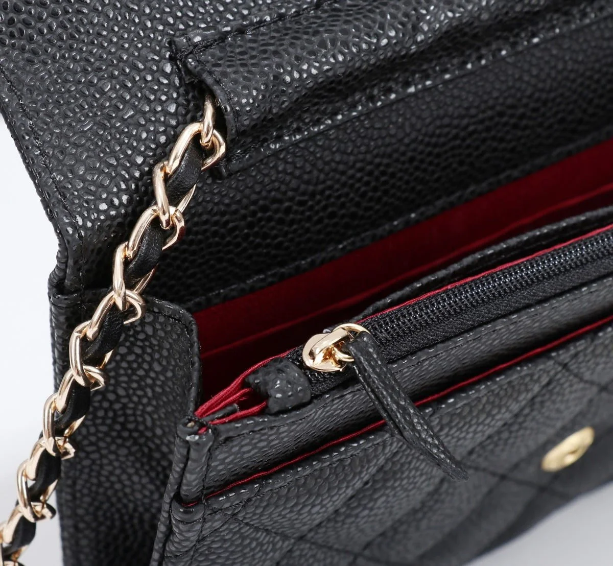 Chanel woc Classic Fortune Crossbody bag caviar with gold hardware Size: W19*H12*D4cm - LITELUX