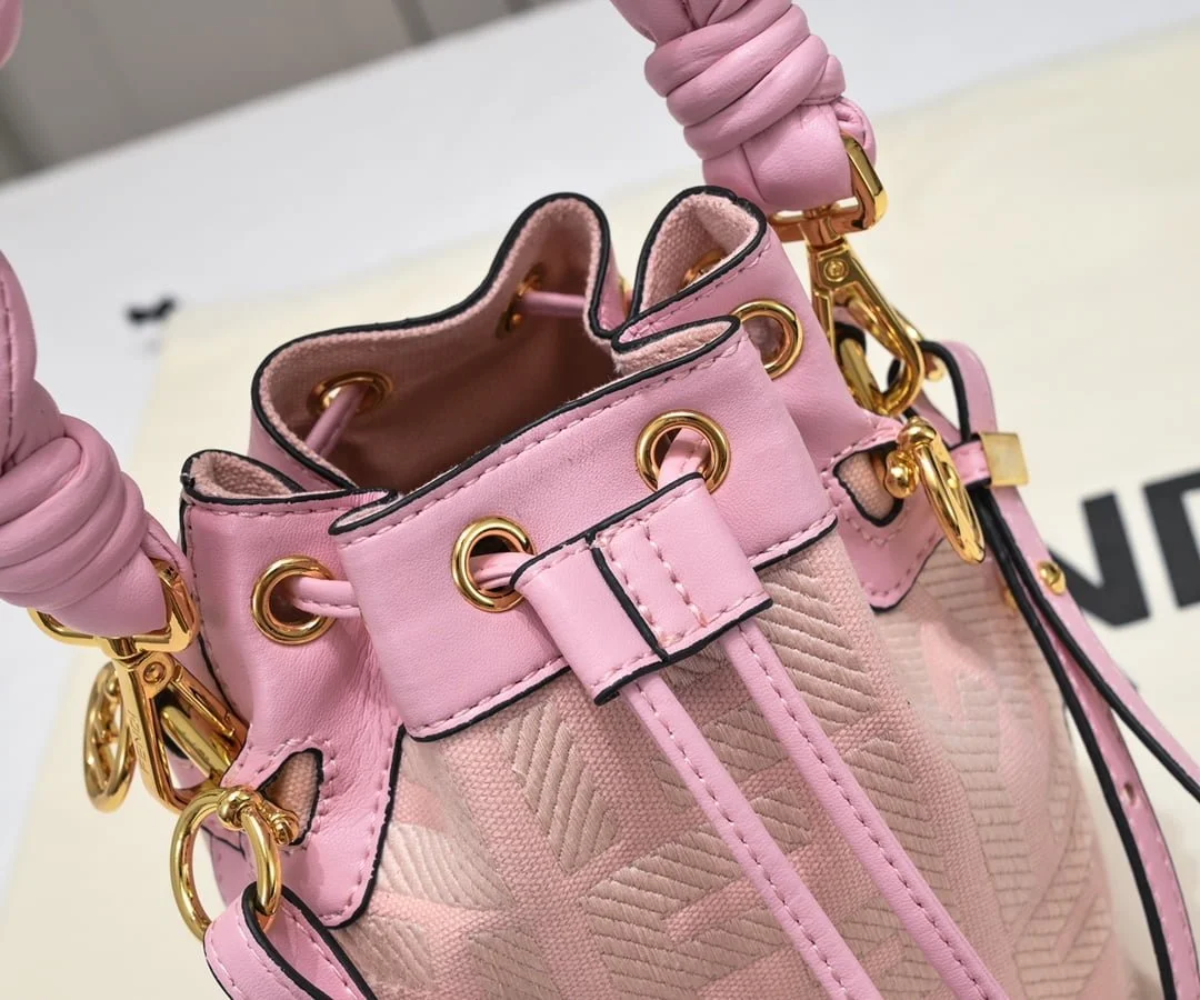 FENDI mini bucket bag 0189 Pink - LITELUX