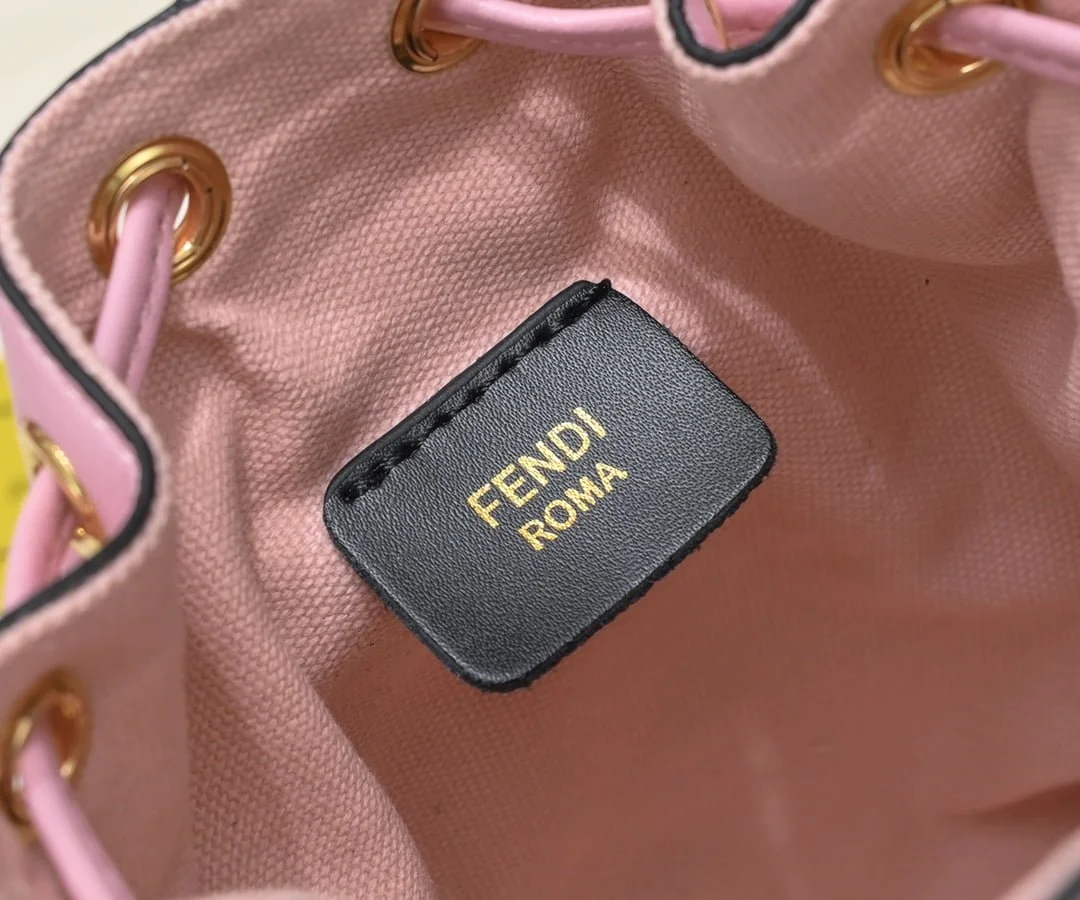 FENDI mini bucket bag 0189 Pink - LITELUX