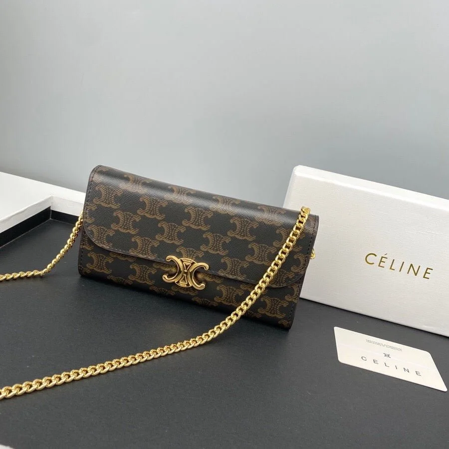 CELINE Presbyopia pattern black Chain bag 621663 Size:19*10.5*3.5cm - LITELUX