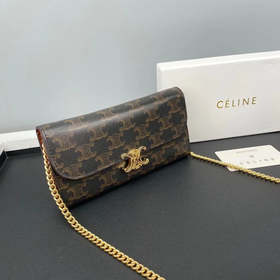 CELINE Presbyopia pattern black Chain bag 621663 Size:19*10.5*3.5cm - LITELUX