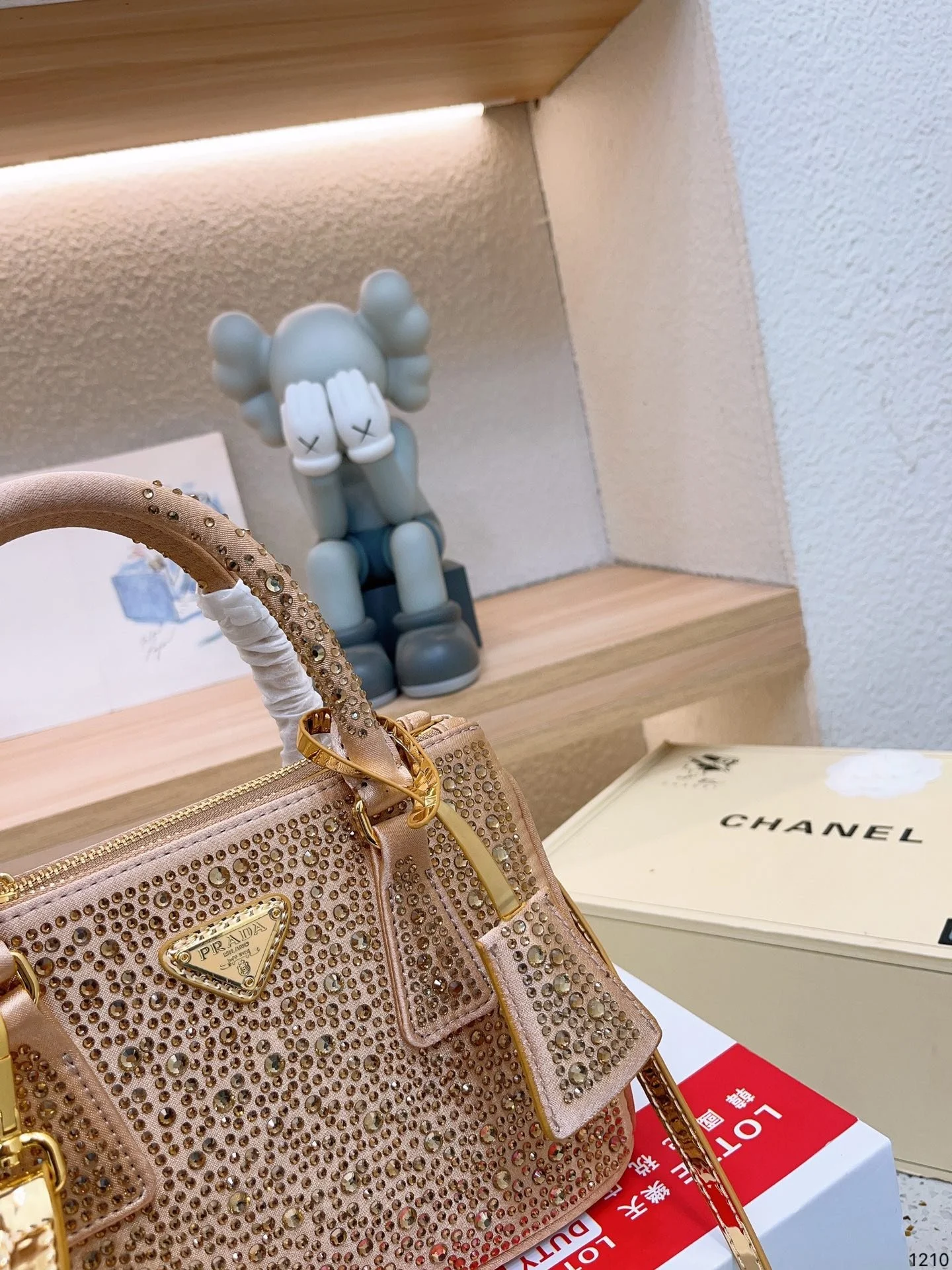 Prada Crystal BlingBling shoulder bag handbag size:  23*16cm - LITELUX