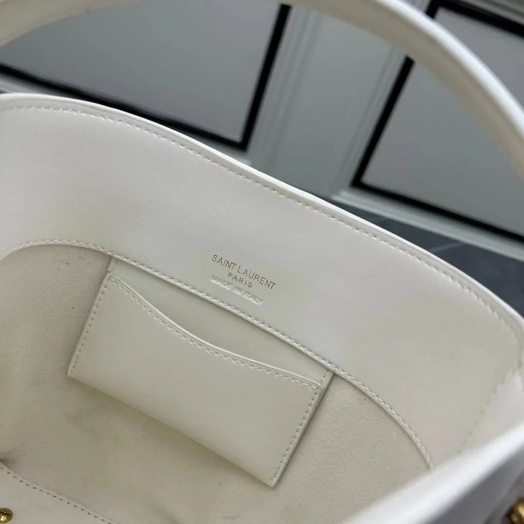 YSL LE 5A7 Underarm bag white 9933 size: 25*21*10cm/17*20*14cm - LITELUX