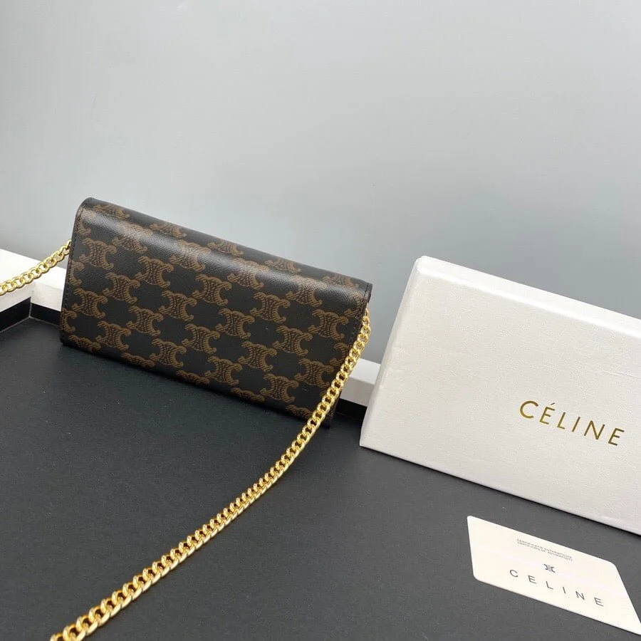 CELINE Presbyopia pattern black Chain bag 621663 Size:19*10.5*3.5cm - LITELUX