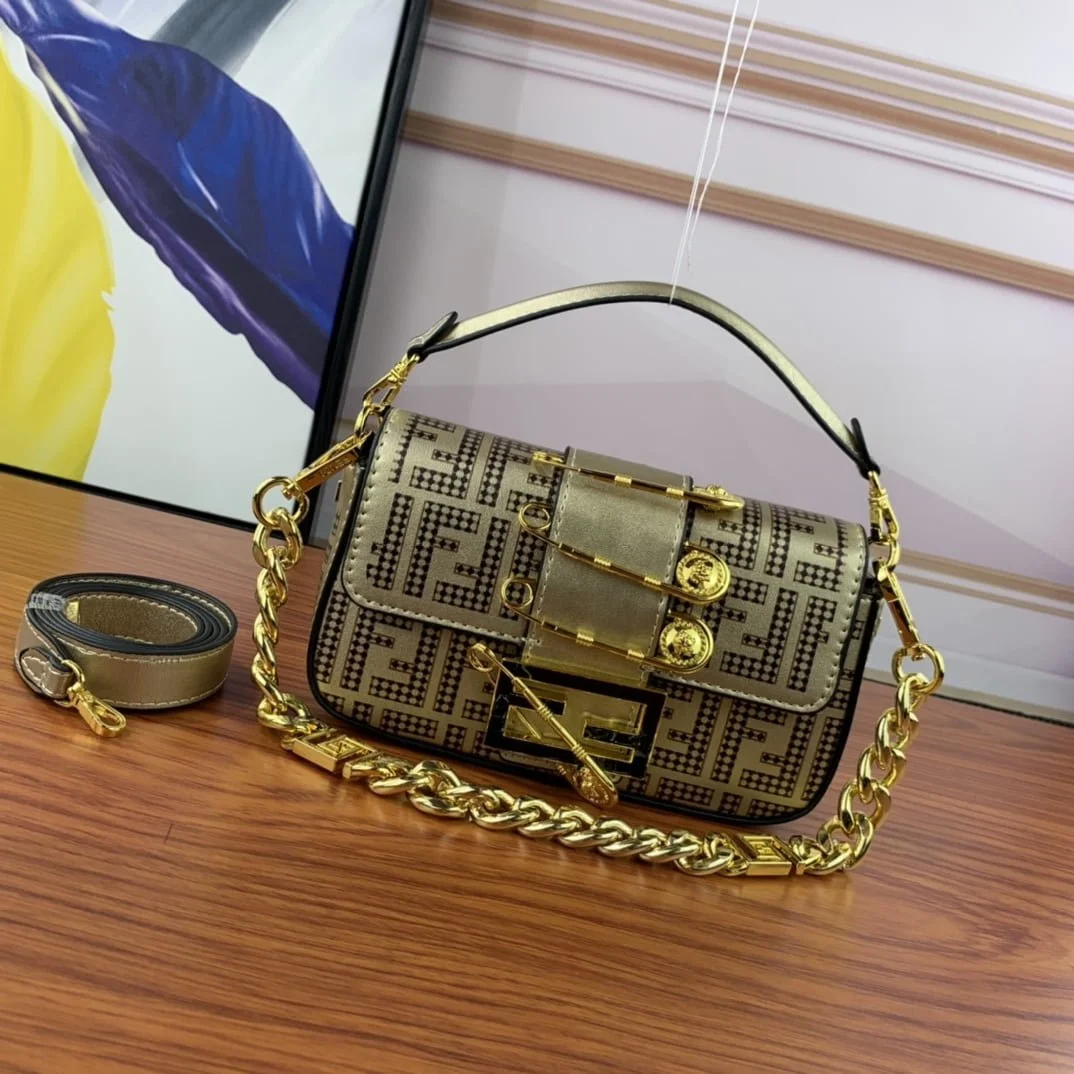 FENDI Fendace La Medusa Mini baguette bag Size: 20*13*5CM - LITELUX