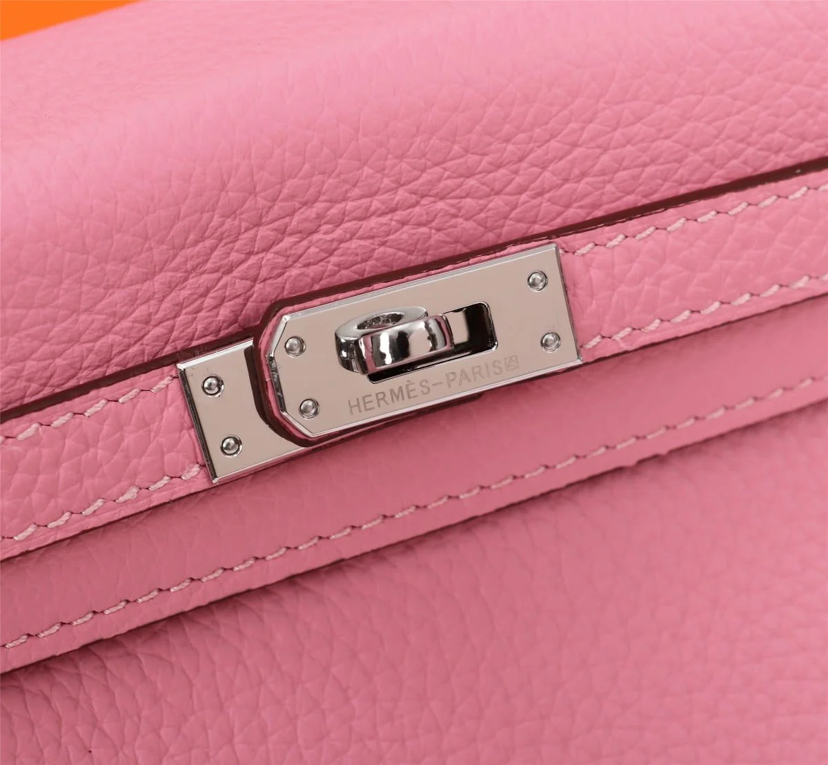 Hermès Kelly Togo Calf Sliver hardware Sakura Pink size: 25Cm/ 28Cm - LITELUX
