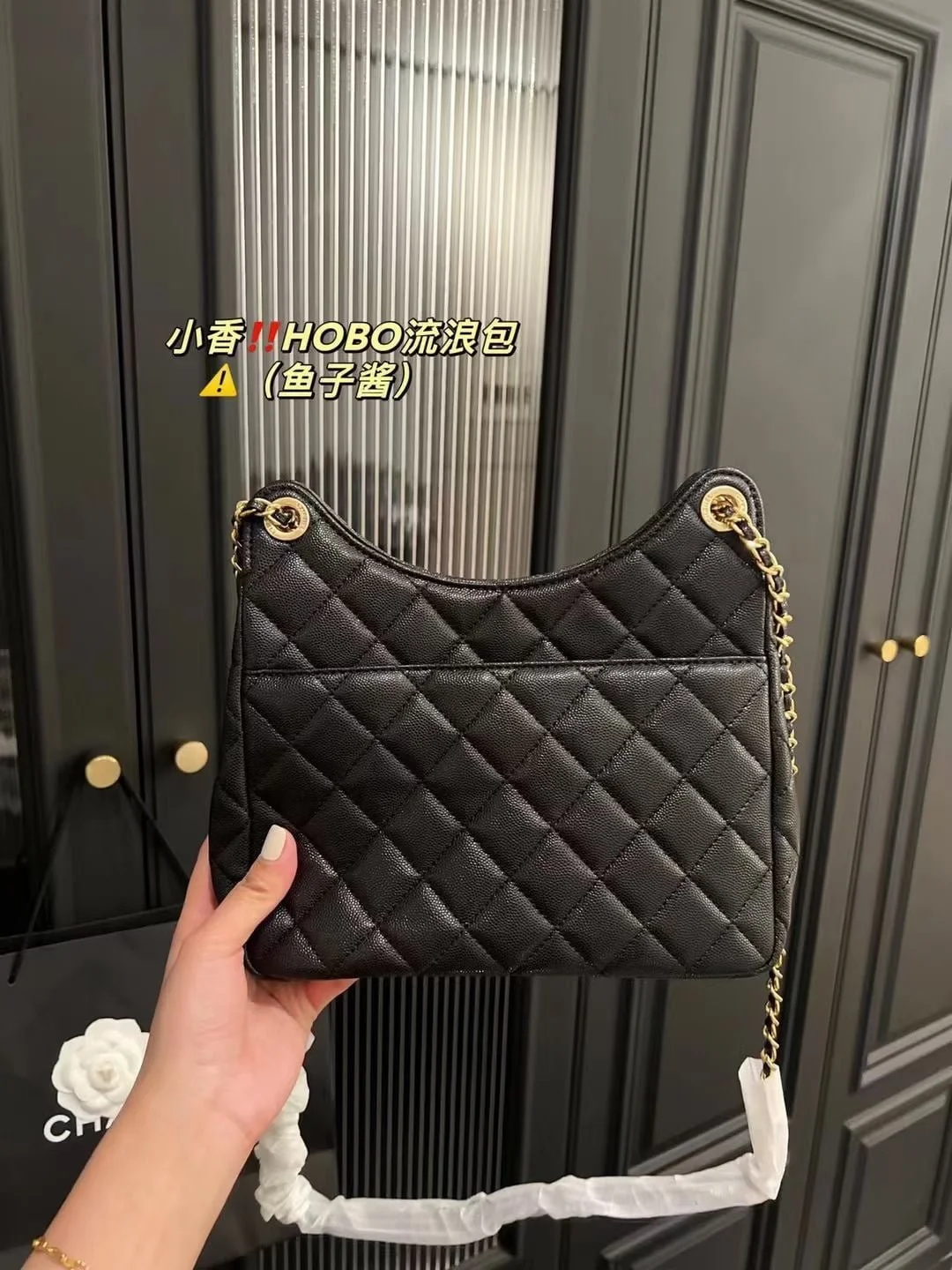 Chanel HOBO bag caviar 3690 size: 22*20cm - LITELUX