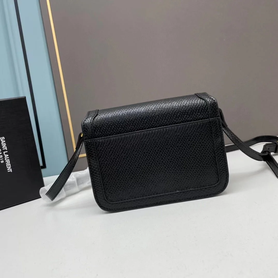 YSL solferino Snakeskin grain shoulder bag size: 19cm/23cm - LITELUX