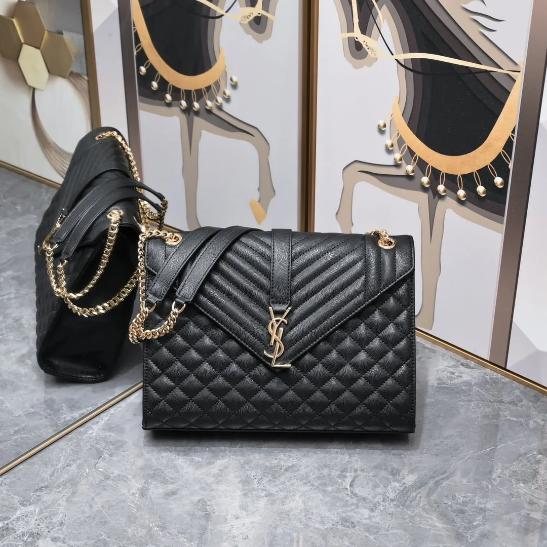 YSL SAINT LAURENT SLP shoulder crossbody bag with gold hardware A1602 size: 31*20*8cm - LITELUX
