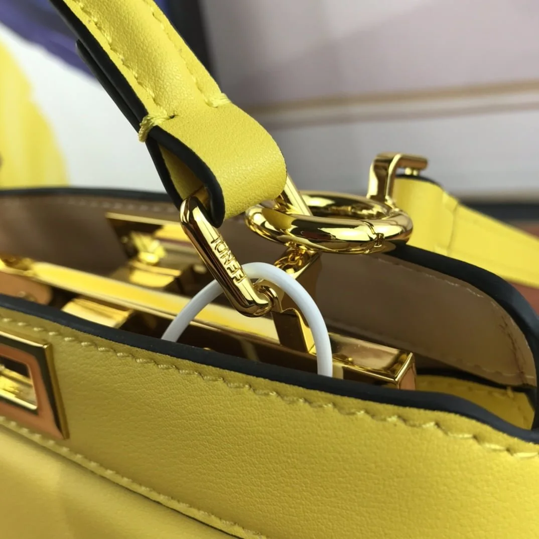 FENDI PeekaboolseeuPetite 0778 Yellow size: 20*15.5*11CM - LITELUX