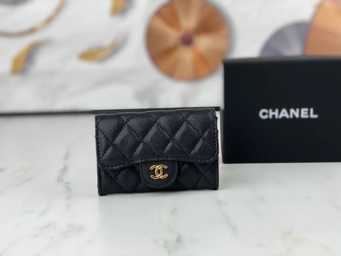 Chanel classic Card Bag & coin Wallet caviar cowhide AP0214 size:7.5 * 11.3 * 2.1 cm - LITELUX