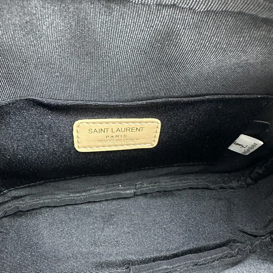 YSL MONOGRAM SAINT LAURENT LOU quilted leather camera bag khaki with gold hardware 520534 size: 23*16*6CM - LITELUX