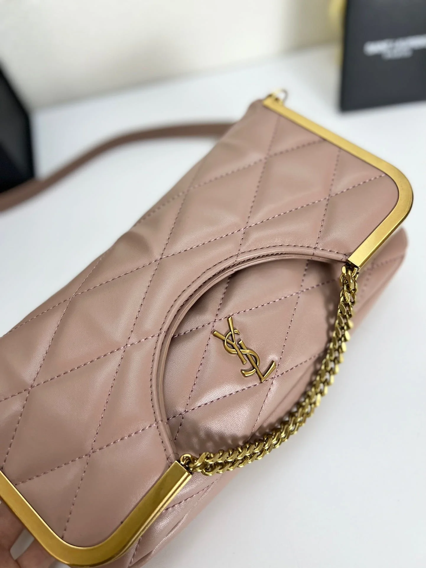 YSL23 New arrival Handbag Crossbody bag Leather pink 71314 size: 25*20cm - LITELUX