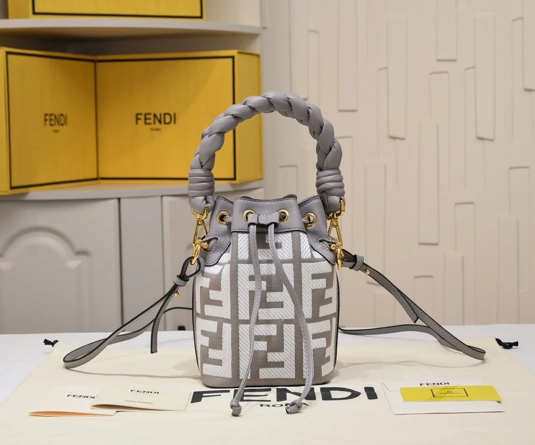 FENDI mini bucket bag 0189 Grey - LITELUX