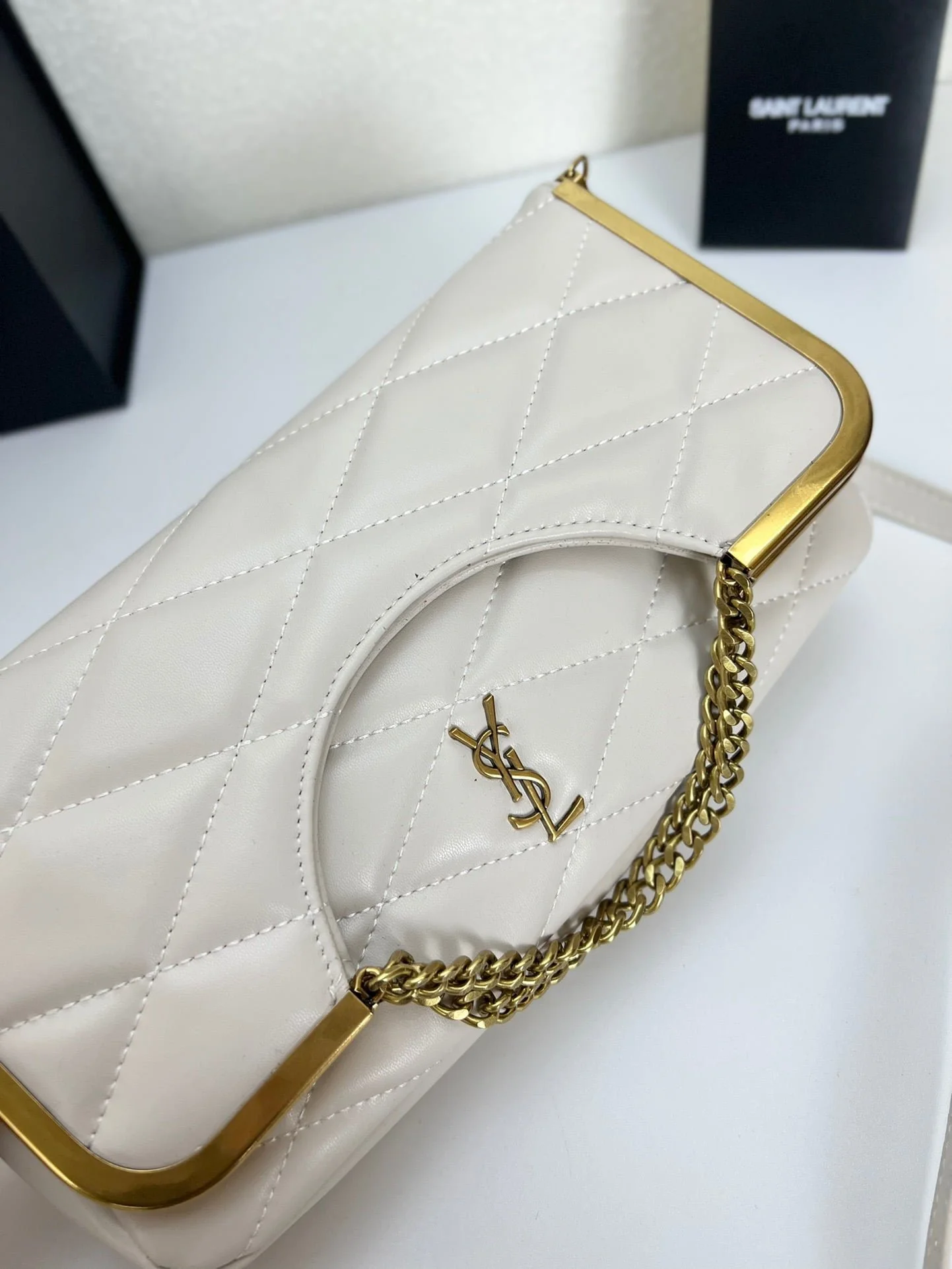 YSL23 New arrival Handbag Crossbody bag white 71314 size: 25*20cm - LITELUX