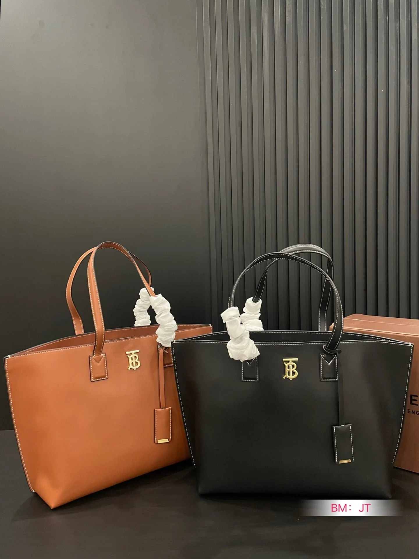 Burberry tote Shopping bag black brown size: 34*26cm - LITELUX