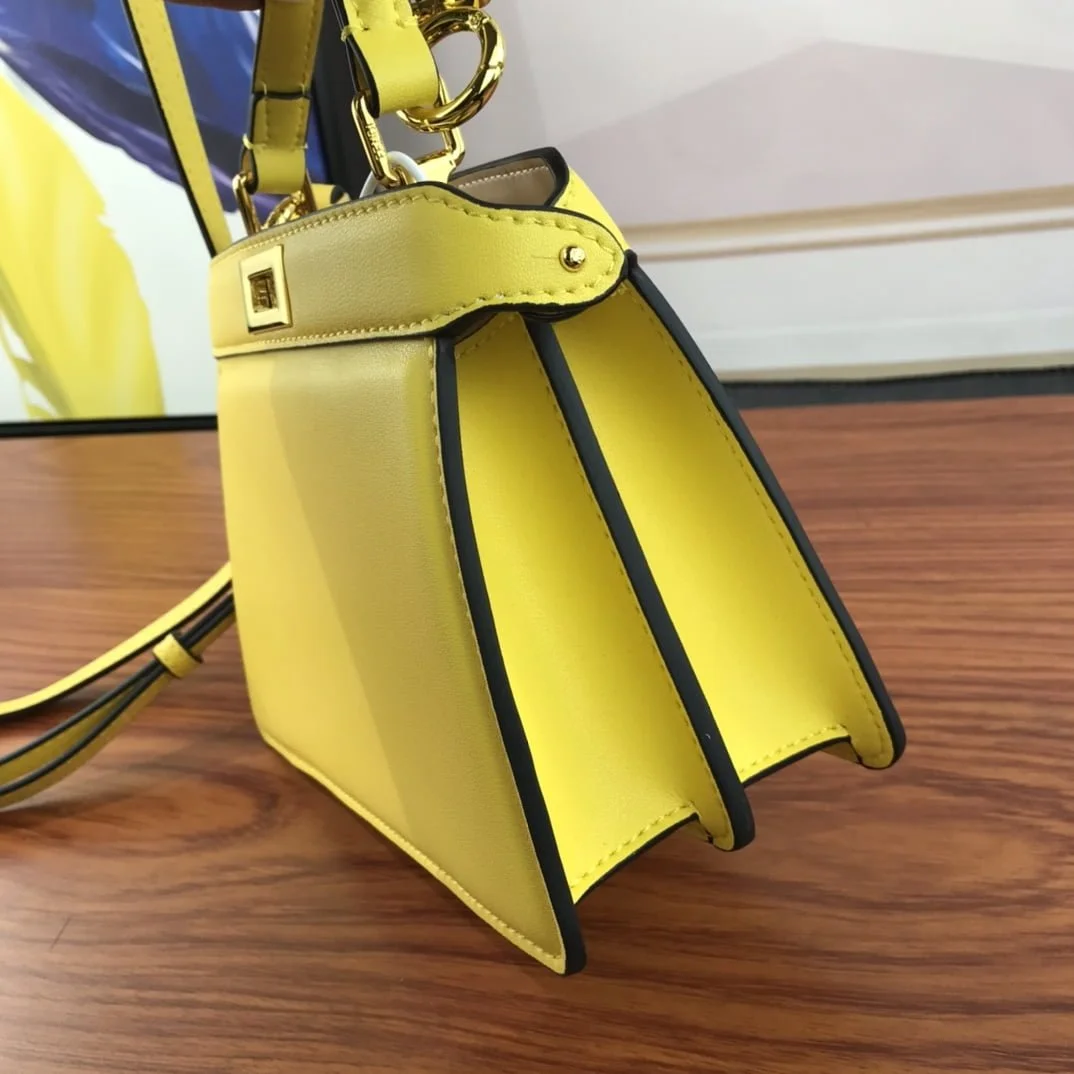 FENDI PeekaboolseeuPetite 0778 Yellow size: 20*15.5*11CM - LITELUX