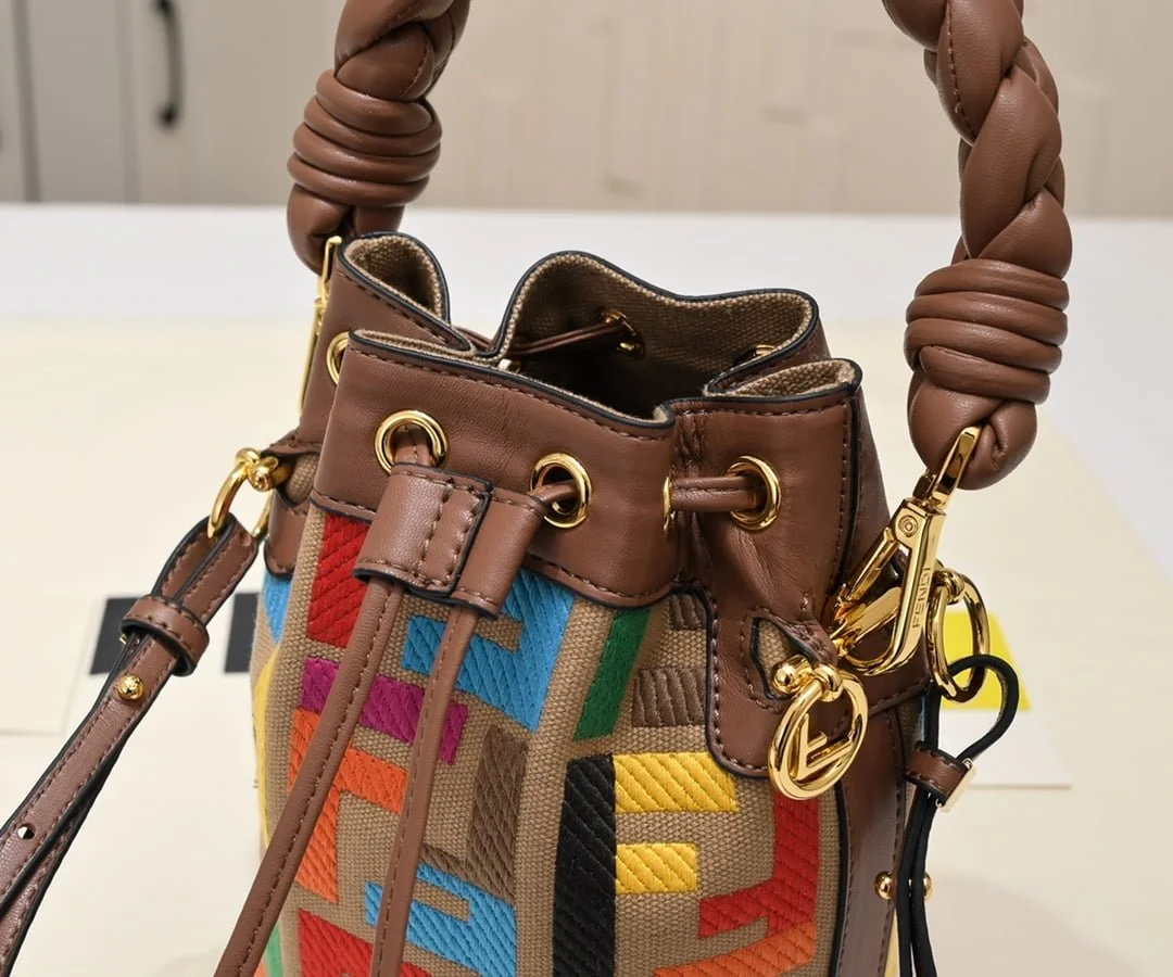 FENDI mini bucket bag 0189 rainbow - LITELUX