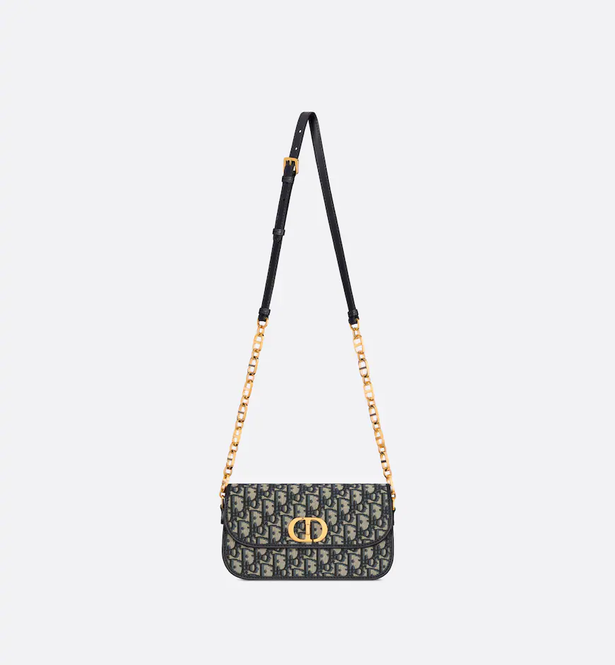 DIOR / SMALL 30 MONTAIGNE AVENUE BAG Blue Dior Oblique Jacquard  M9261UTZR_M928 - LITELUX