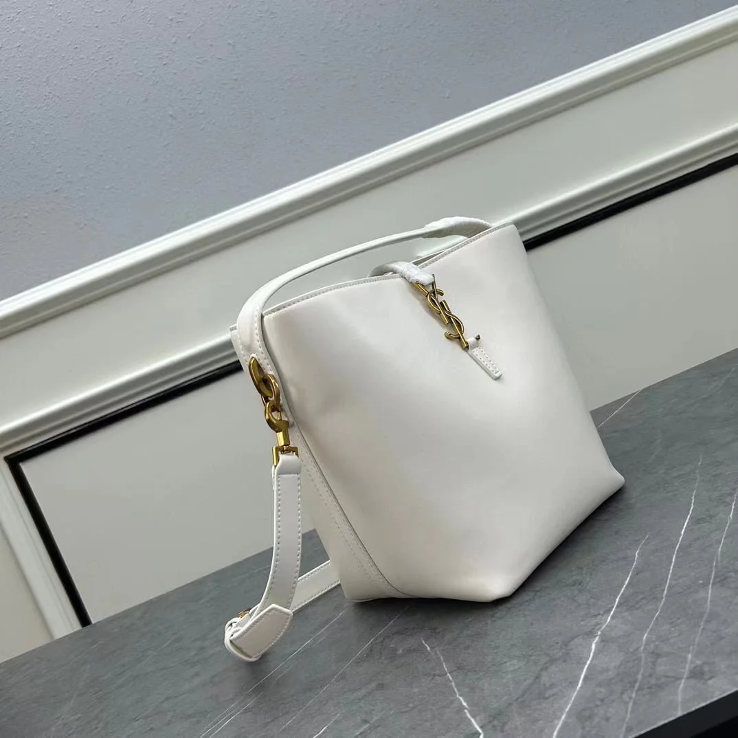 YSL LE 5A7 Underarm bag white 9933 size: 25*21*10cm/17*20*14cm - LITELUX