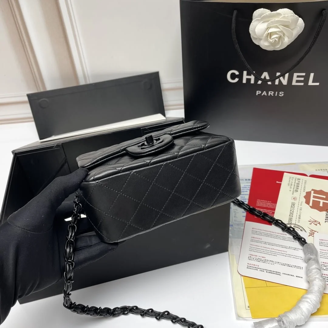 Chanel cf Square Fat 1115 sheepskin size: 18*14*7cm - LITELUX