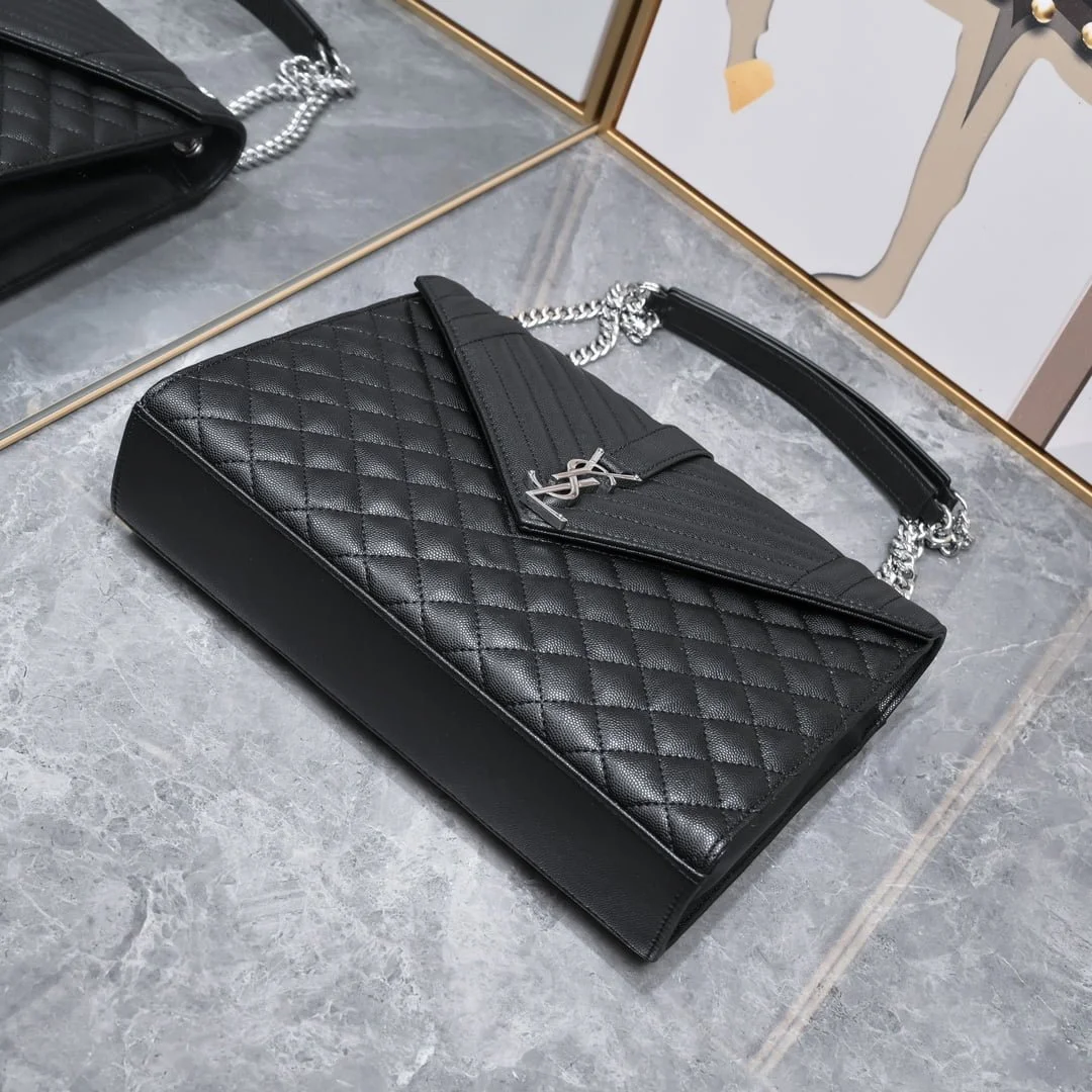 YSL SAINT LAURENT SLP shoulder crossbody bag with sliver hardware A1602 size: 31*20*8cm - LITELUX