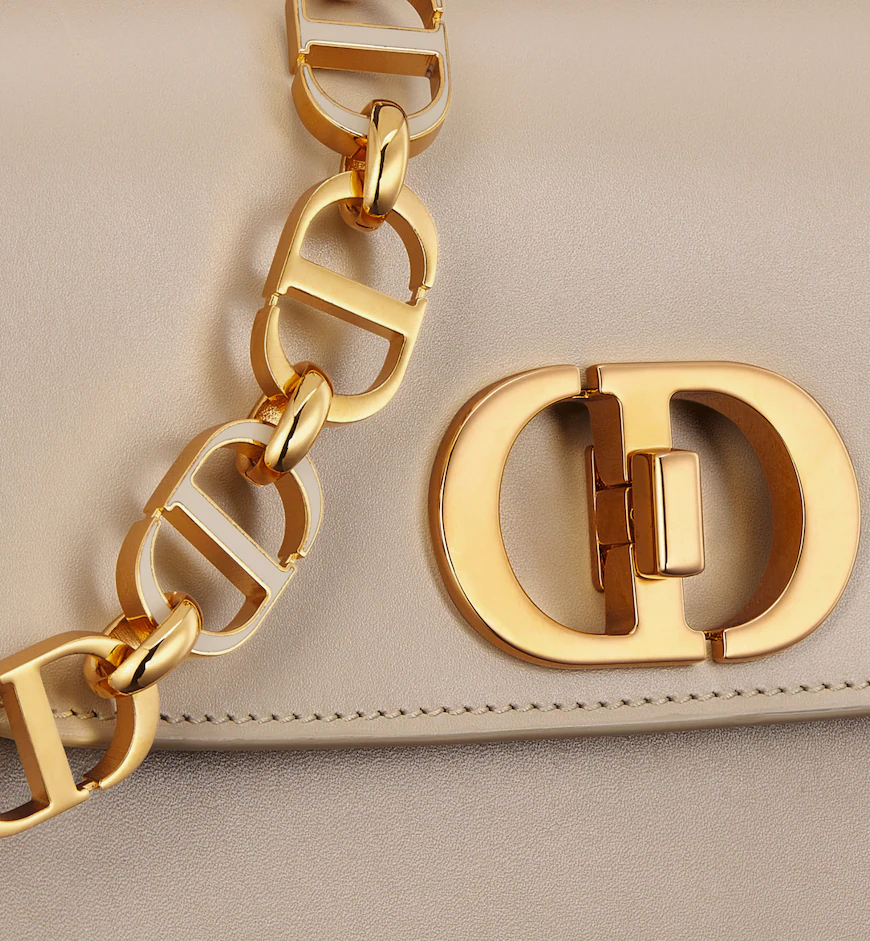 DIOR / SMALL 30 MONTAIGNE AVENUE BAG Powder Beige Box Calfskin  M9261UMOA_M51U - LITELUX