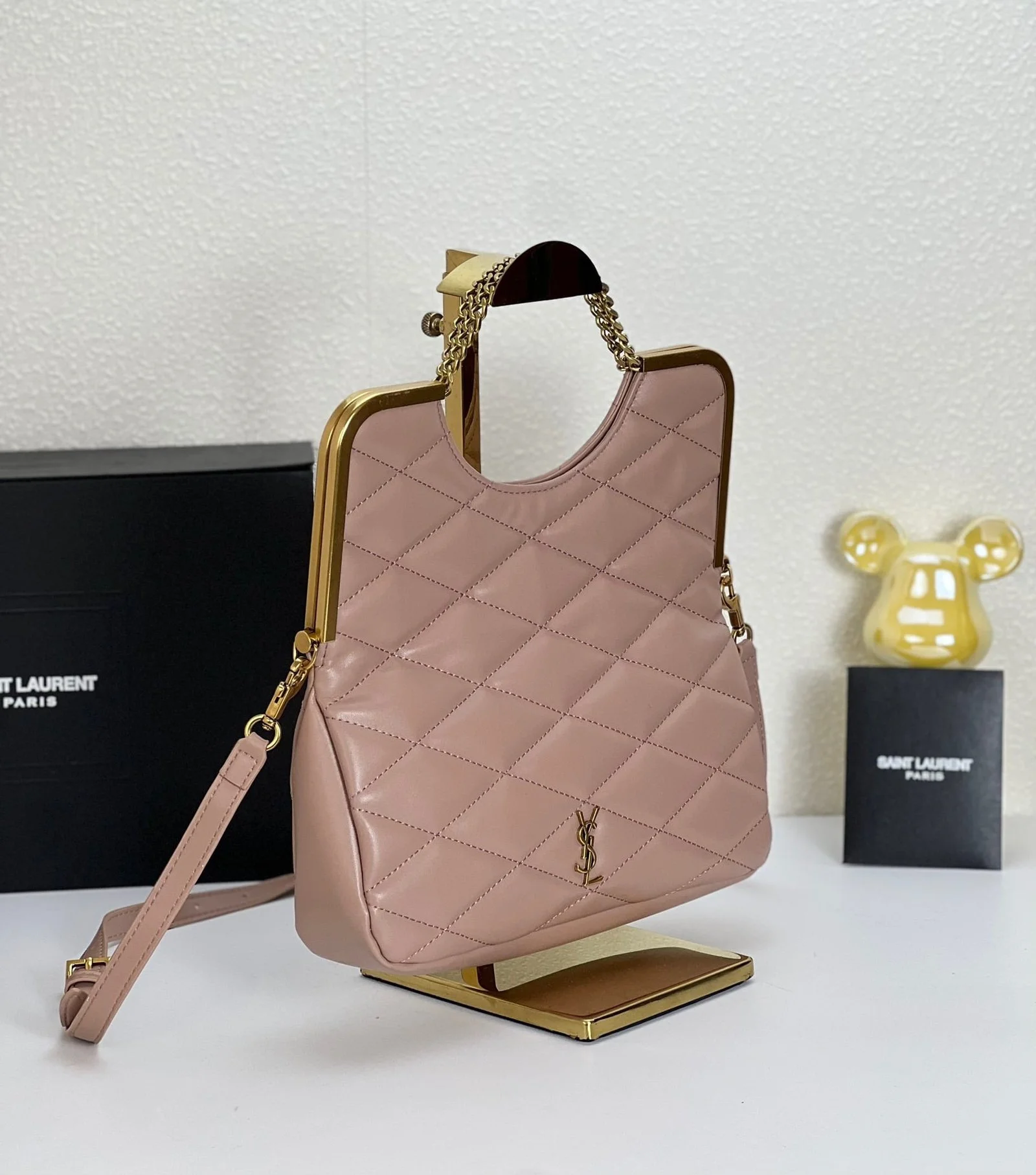 YSL23 New arrival Handbag Crossbody bag Leather pink 71314 size: 25*20cm - LITELUX