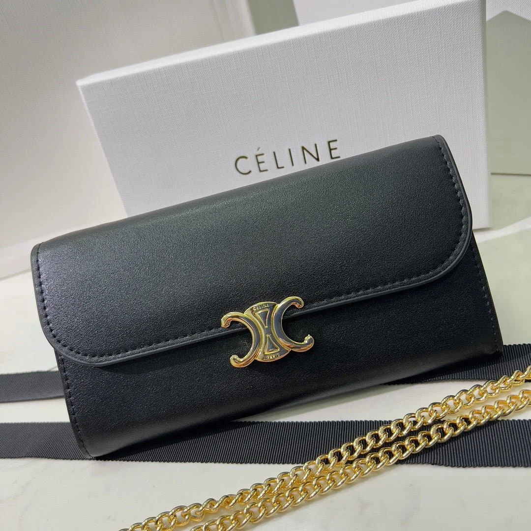 CELINE Chain bag Black 621663 Size:19*10.5*3.5cm - LITELUX