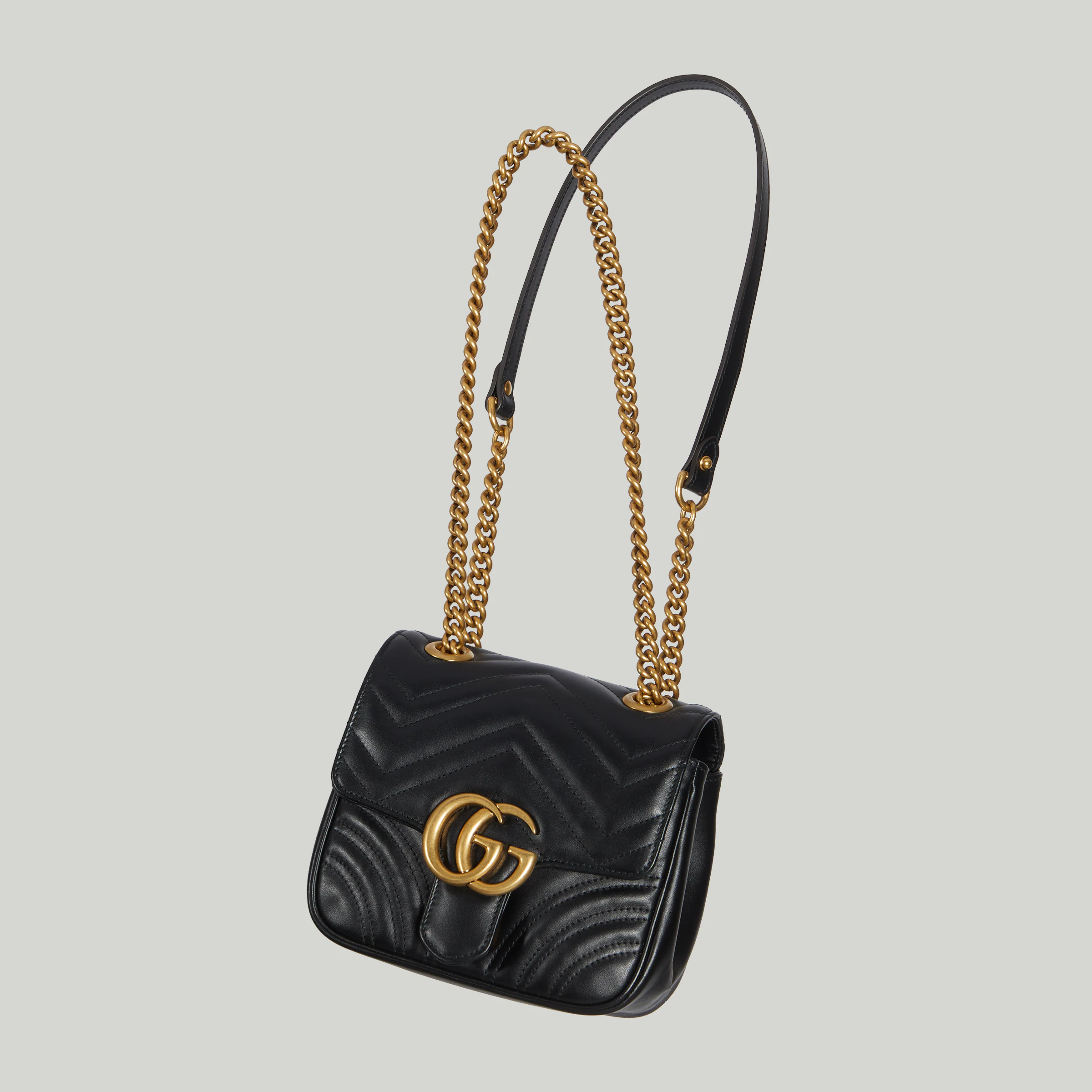 GUCCI / GG MARMONT MINI SHOULDER BAG 739682 AABZC 1000 - LITELUX