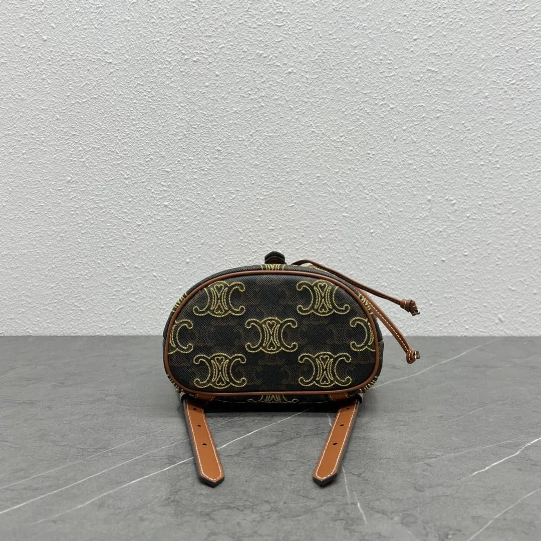 CELINE Arc de Triomphe Ultra practical printed backpack Size:20*10.5*17cm - LITELUX