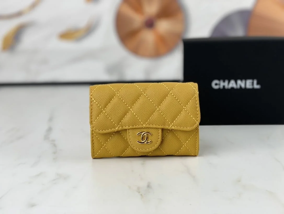 Chanel classic Card Bag & coin Wallet caviar cowhide AP0214 size:7.5 * 11.3 * 2.1 cm - LITELUX