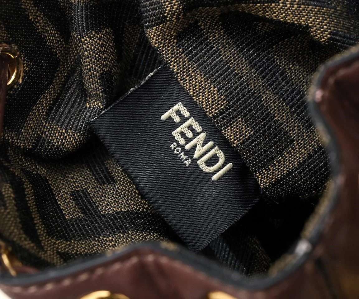 FENDI mini bucket bag 0189 Brown - LITELUX