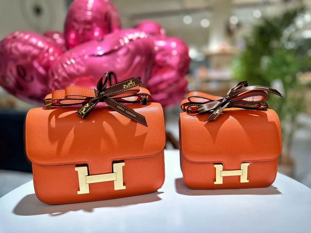 Hermès Constance cowhide leather Gold hardware Black size: 24cm/20cm - LITELUX