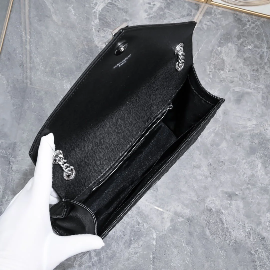 YSL SAINT LAURENT SLP shoulder crossbody bag with sliver hardware A1602 size: 31*20*8cm - LITELUX