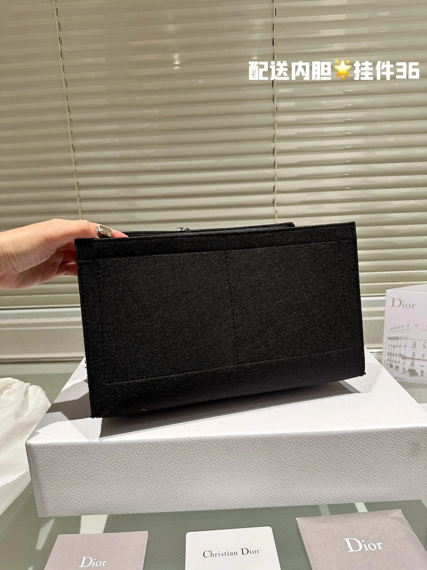 Dior 3D embossment book tote bag size: 42cm /36cm - LITELUX