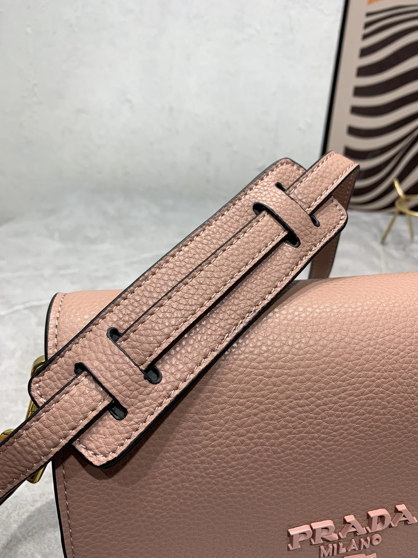 Prada renovate shoulder bag pink 55139 Size:24*15*10.5cm - LITELUX