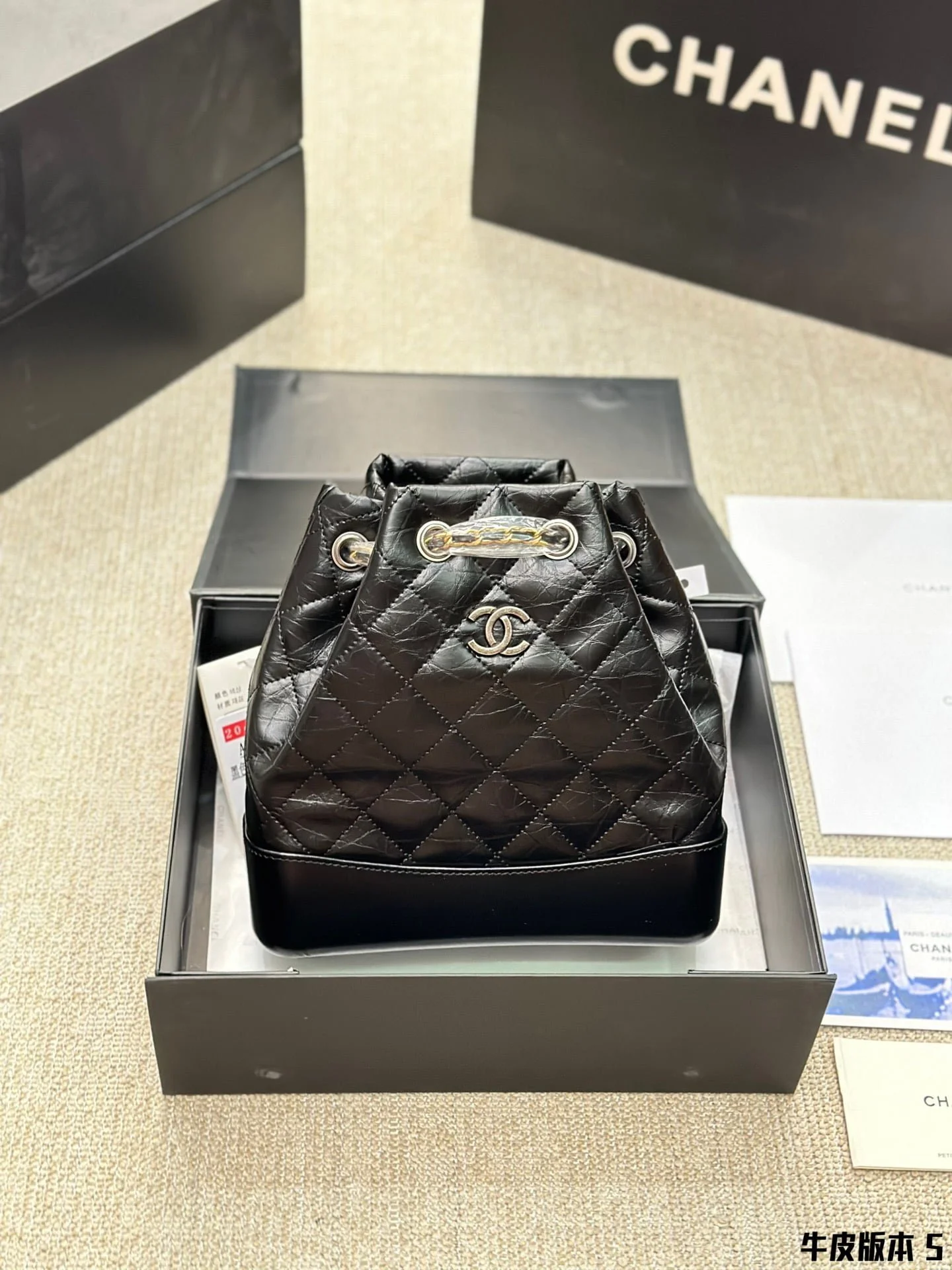 CHANEL Gabrielle Cowhide rgyle backpack 4 colors size: 23*23*10cm - LITELUX
