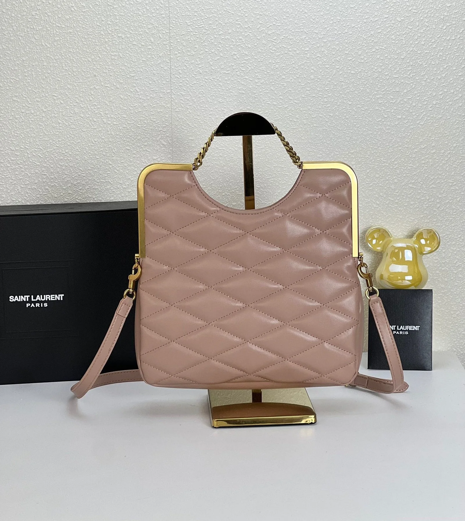 YSL23 New arrival Handbag Crossbody bag Leather pink 71314 size: 25*20cm - LITELUX
